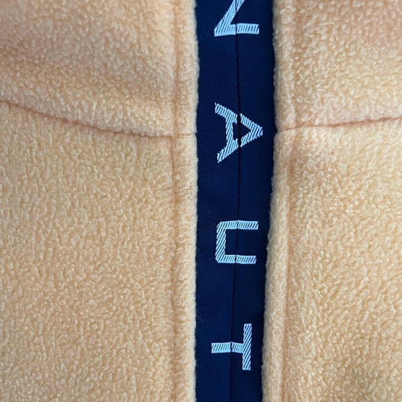 ❌SOLD❌ NAUTICA VINTAGE Nautech Fleece Pullover 1/4 Zip Yellow Navy | MEDIUM - Picture 6 of 12